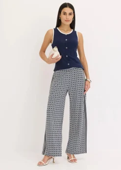 Sale Jersey Tanktop mit Kontrastblende Damen Shirts & Tops