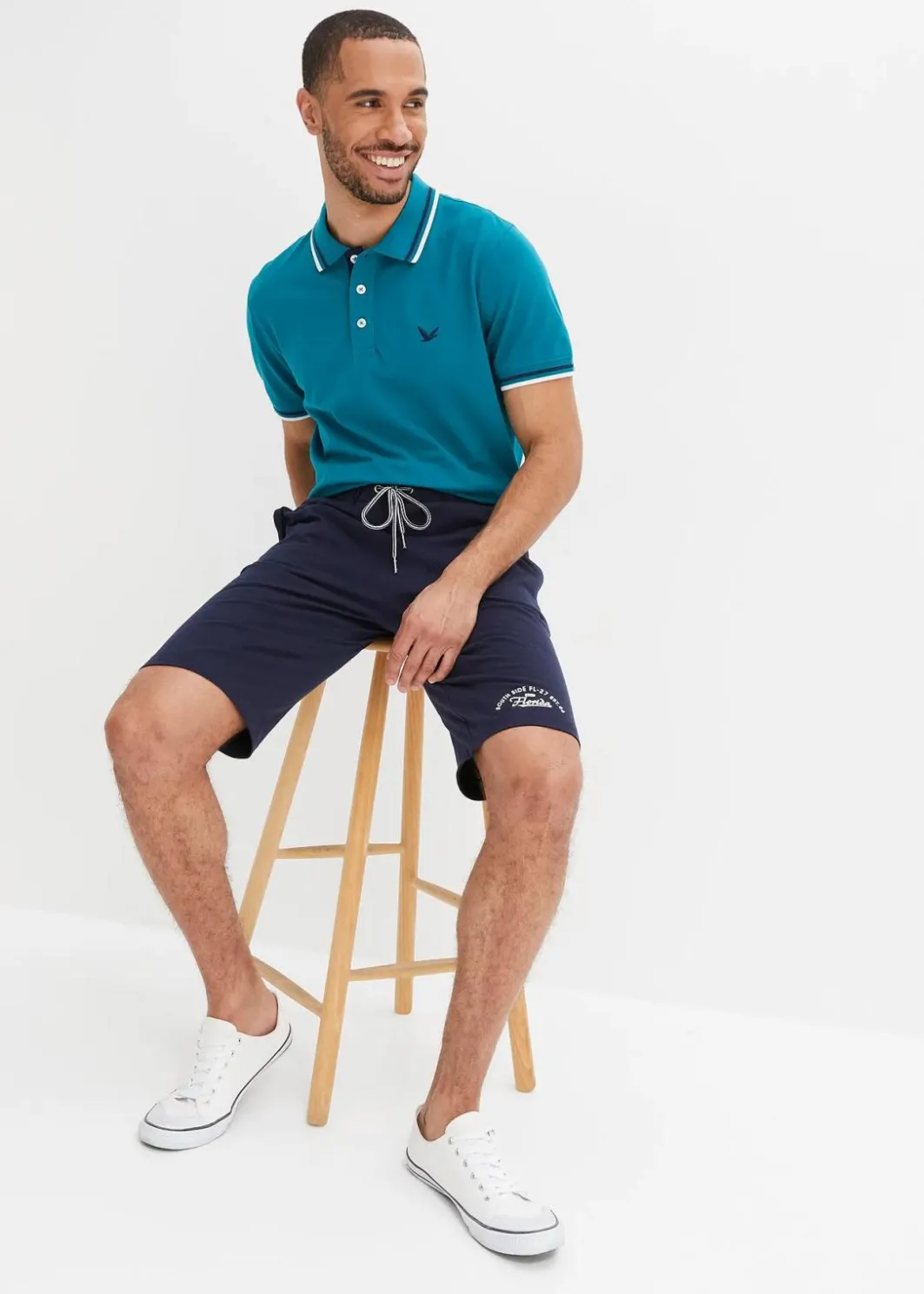 Sale Jersey-Bermuda aus reiner Bio-Baumwolle Herren Hosen|Sportbekleidung