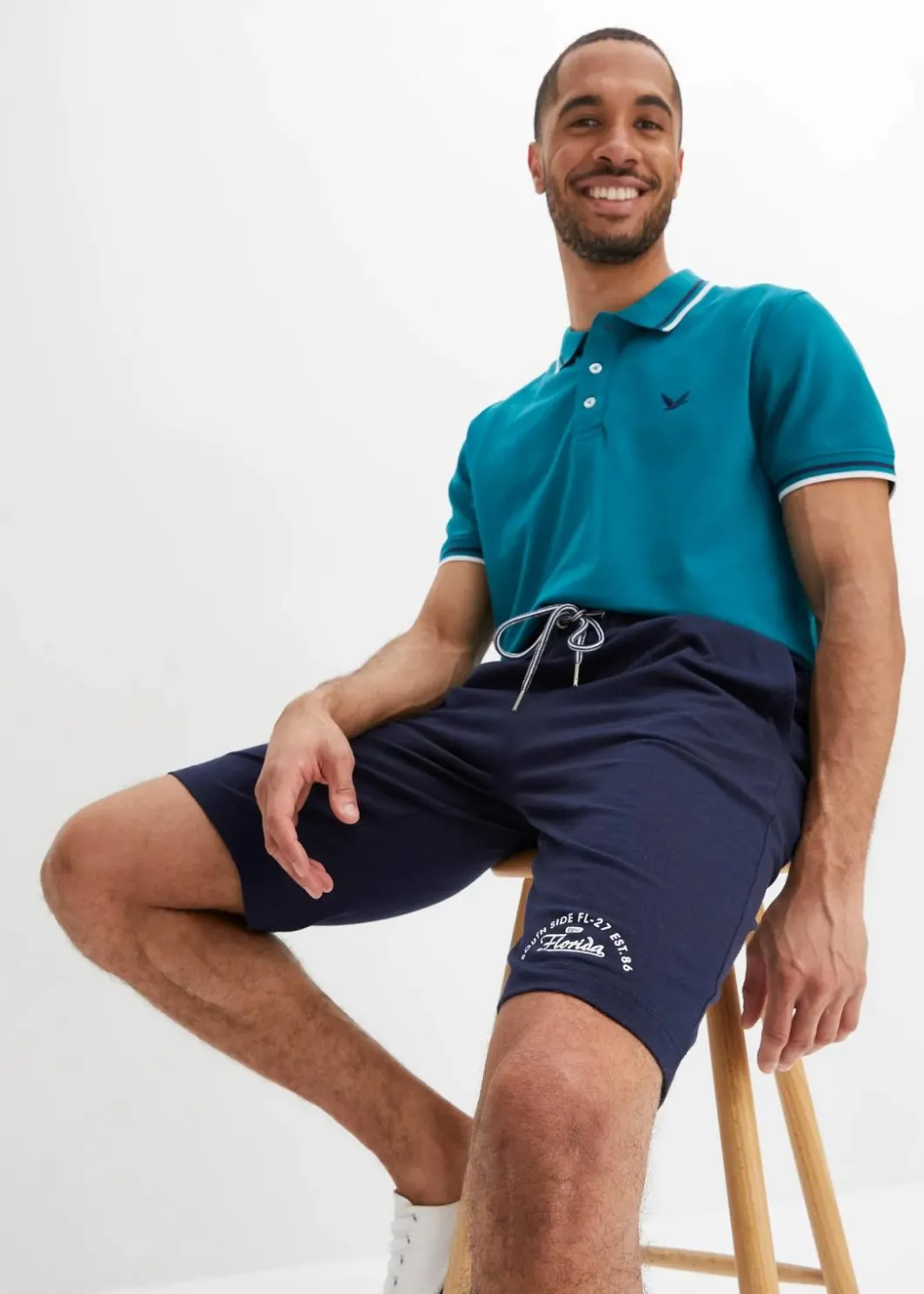 Sale Jersey-Bermuda aus reiner Bio-Baumwolle Herren Hosen|Sportbekleidung