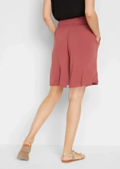 Best Jersey-Bermuda aus Viskose-Mix Damen Nachhaltigere Materialien|Hosen