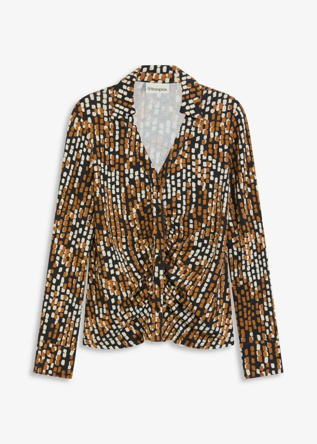 Discount Jersey-Bluse mit Viskose Damen Bekleidung·Jacken & Mäntel|Blusen & Tuniken