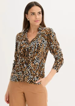 Discount Jersey-Bluse mit Viskose Damen Bekleidung·Jacken & Mäntel|Blusen & Tuniken