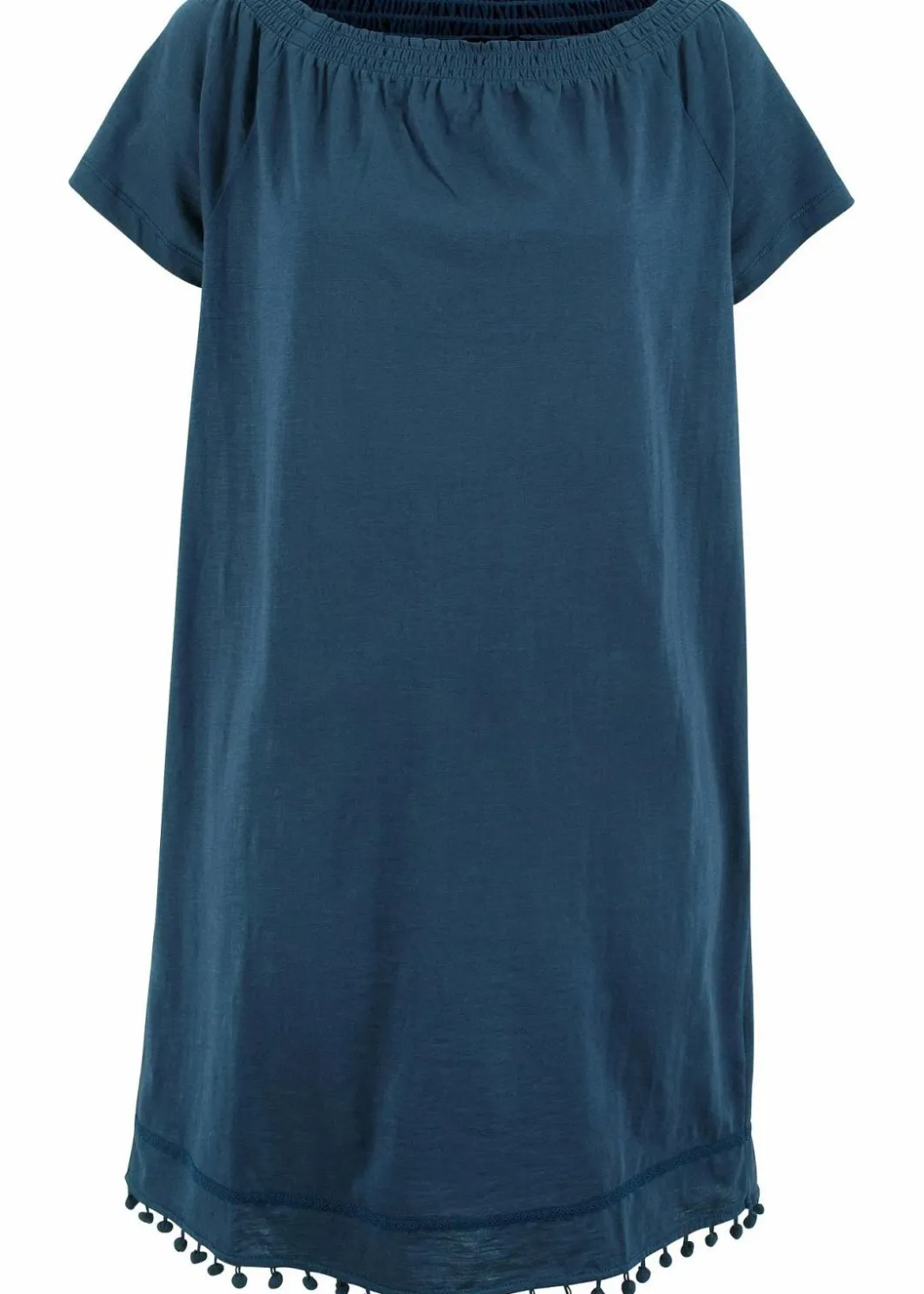 Clearance Jersey-Carmenkleid aus reiner Baumwolle Damen Kleider