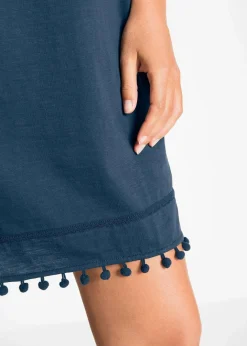 Clearance Jersey-Carmenkleid aus reiner Baumwolle Damen Kleider