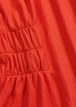Outlet Jerseycrepe-Shirt mit Smock Damen Shirts & Tops