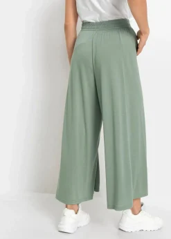 Damen bonprix Hosen|Bekleidung·Kleider|Jersey-Culotte mit weitem Bein