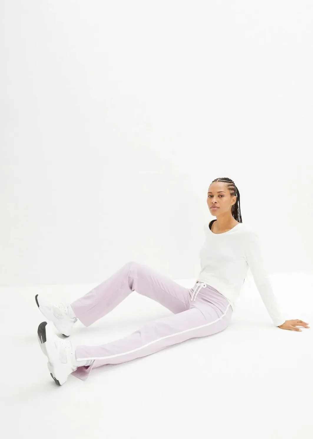 Best Jersey-Hose aus Baumwolle mit Stretch (2er Pack) Damen Hosen|Basics