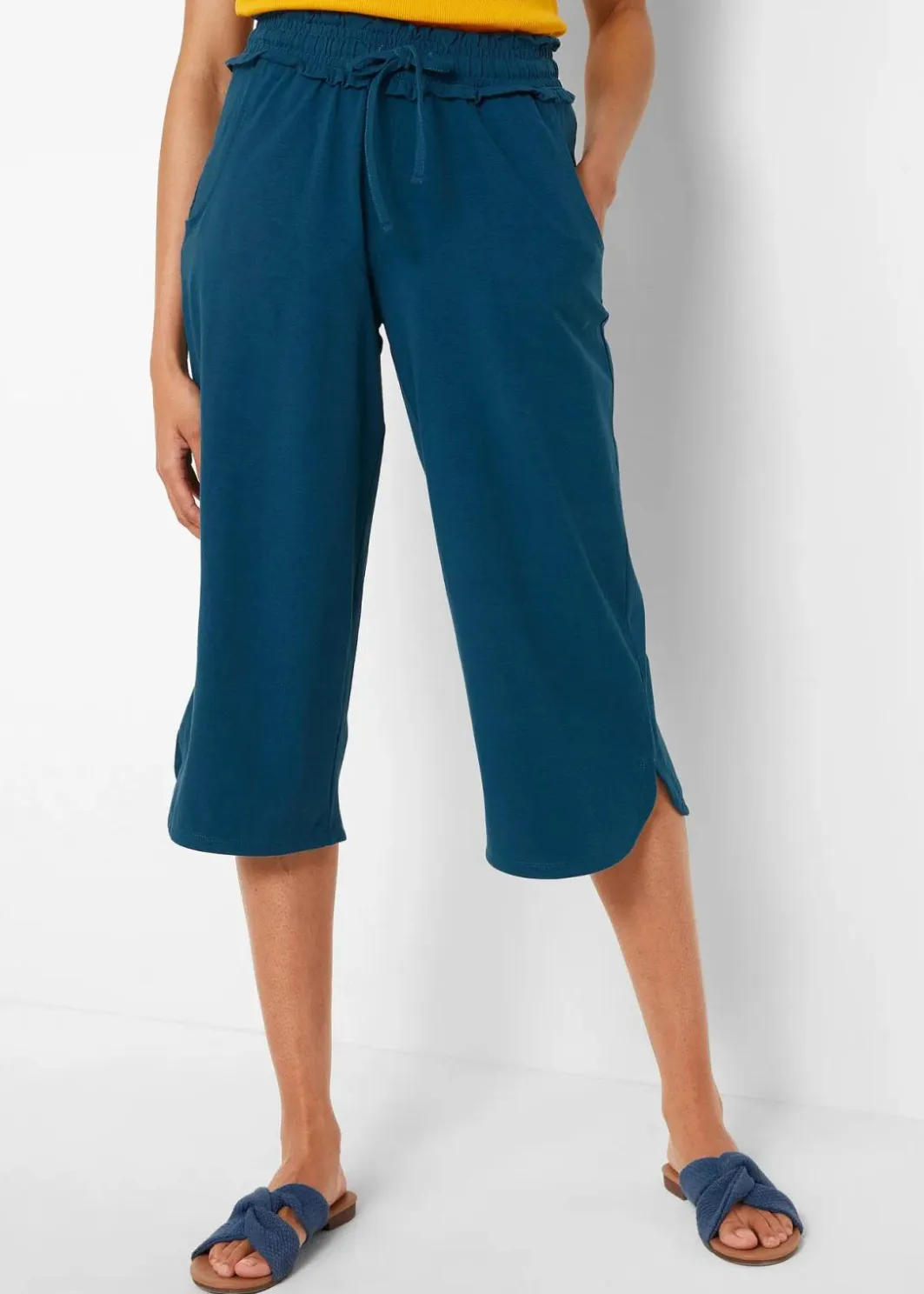 Damen bonprix Hosen|Jersey-Hose aus Baumwoll-Mix