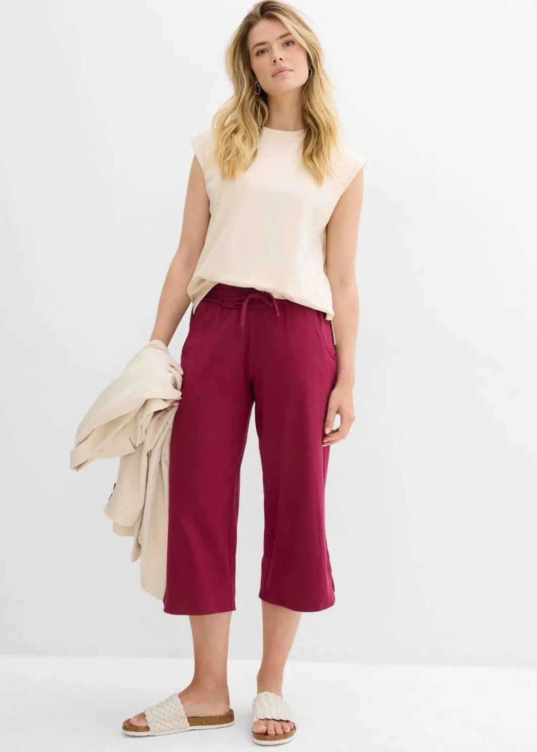 Hot Jersey-Hose aus Baumwoll-Mix Damen Hosen