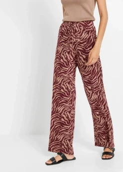 Clearance Jersey-Hose aus fließendem Viskose-Mix Damen Nachhaltigere Materialien|Hosen