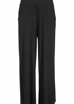 Damen bonprix Hosen|Nachhaltigere Materialien|Jersey-Hose aus fließendem Viskose-Mix, 7-8-Länge