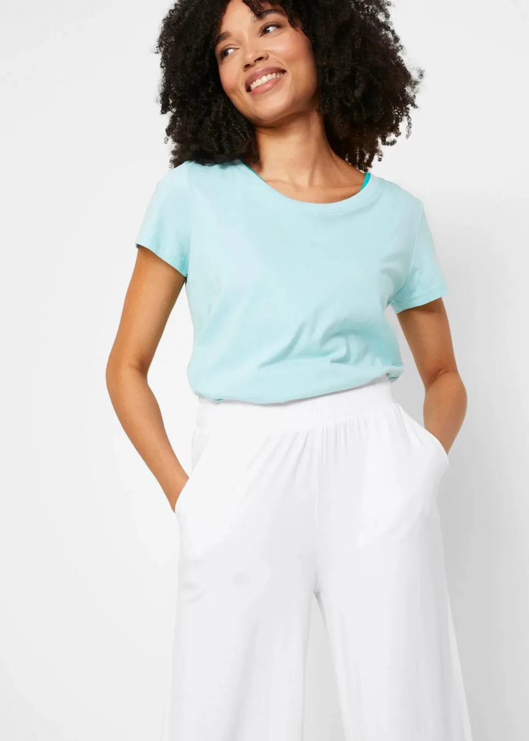 Sale Jersey-Hose aus fließendem Viskose-Mix, 7-8-Länge Damen Bekleidung·Kleider|Nachhaltigere Materialien