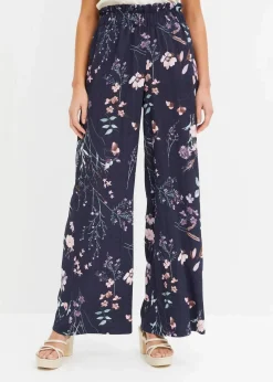 Damen bonprix Hosen|Bekleidung·Kleider|Jersey-Hose aus luftigem Crêpe