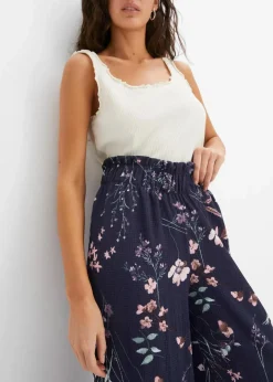 Damen bonprix Hosen|Bekleidung·Kleider|Jersey-Hose aus luftigem Crêpe