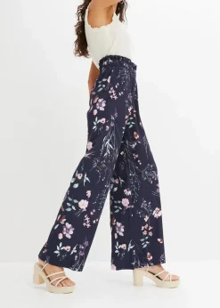 Damen bonprix Hosen|Bekleidung·Kleider|Jersey-Hose aus luftigem Crêpe