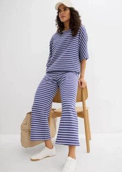 Jersey-Hose aus strukturierter Baumwolle Damen Hosen|Bekleidung·Kleider