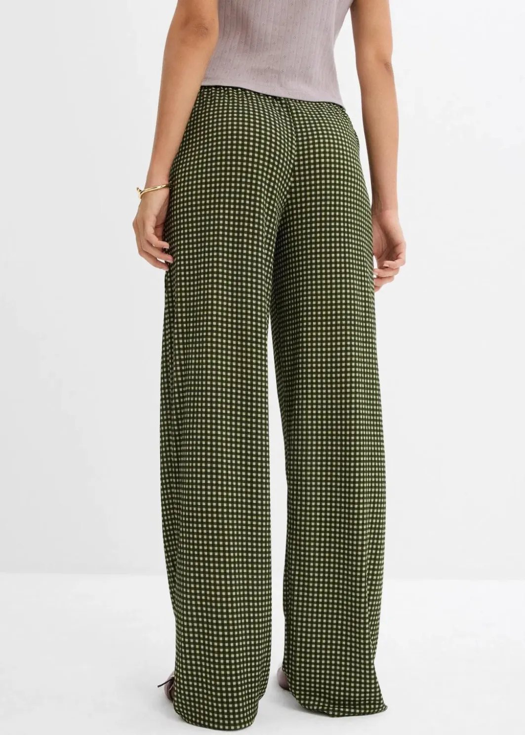 Damen bonprix Bekleidung·Kleider|Hosen|Jersey-Hose aus strukturiertem Crêpe