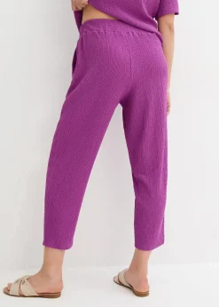 Damen bonprix Hosen|Bekleidung·Kleider|Jersey-Hose aus Strukturmaterial