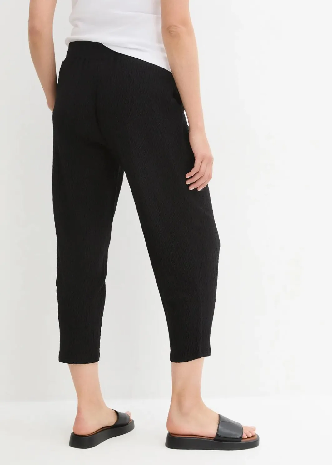 Damen bonprix Bekleidung·Kleider|Hosen|Jersey-Hose aus Strukturmaterial
