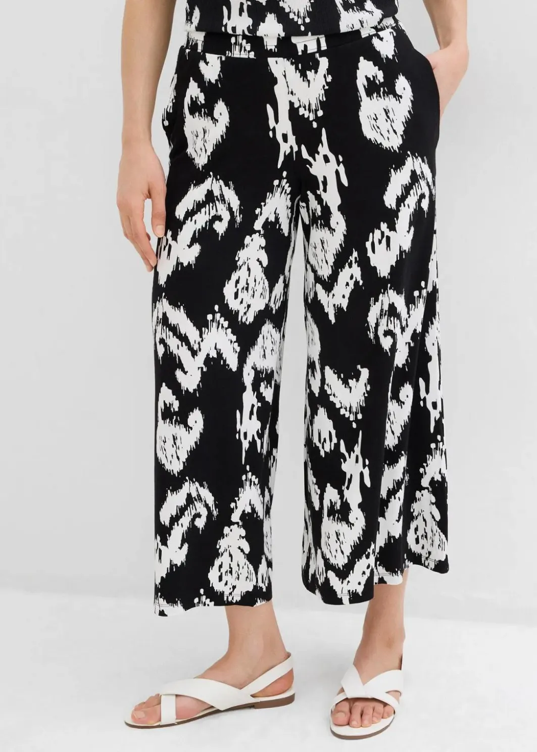 Discount Jersey-Hose aus Viskose-Mix Damen Hosen|Zweiteiler & Sets