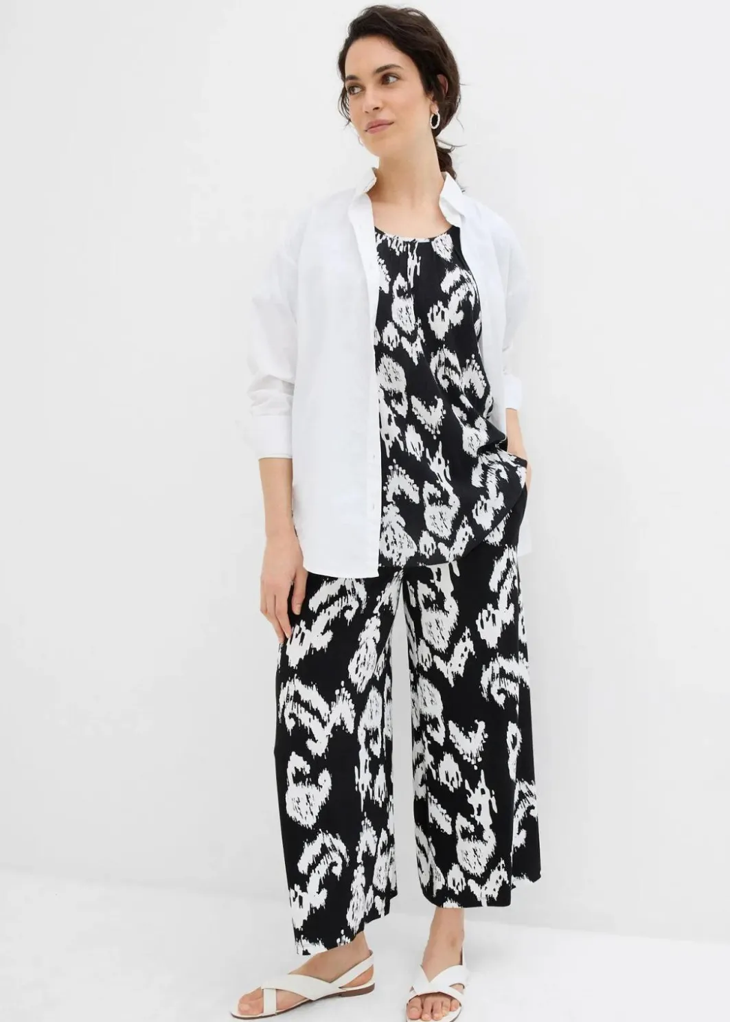 Discount Jersey-Hose aus Viskose-Mix Damen Hosen|Zweiteiler & Sets