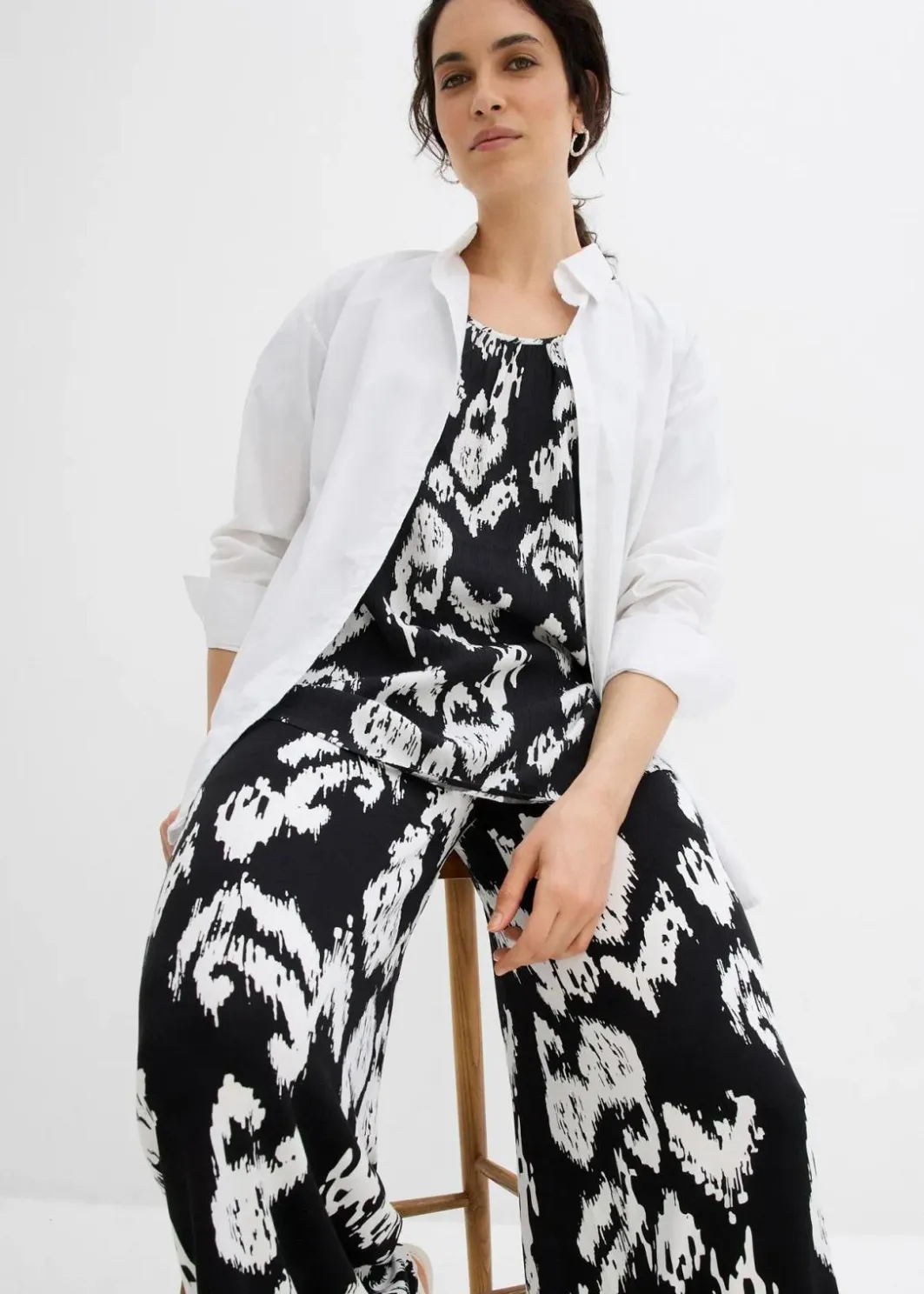 Discount Jersey-Hose aus Viskose-Mix Damen Hosen|Zweiteiler & Sets