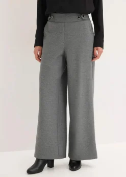 Clearance Jersey-Hose mit dekorativem Riegel Damen Bekleidung·Kleider|Hosen