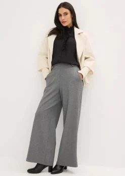 Clearance Jersey-Hose mit dekorativem Riegel Damen Bekleidung·Kleider|Hosen