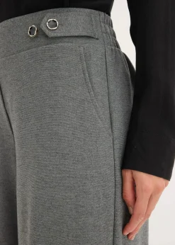 Clearance Jersey-Hose mit dekorativem Riegel Damen Bekleidung·Kleider|Hosen