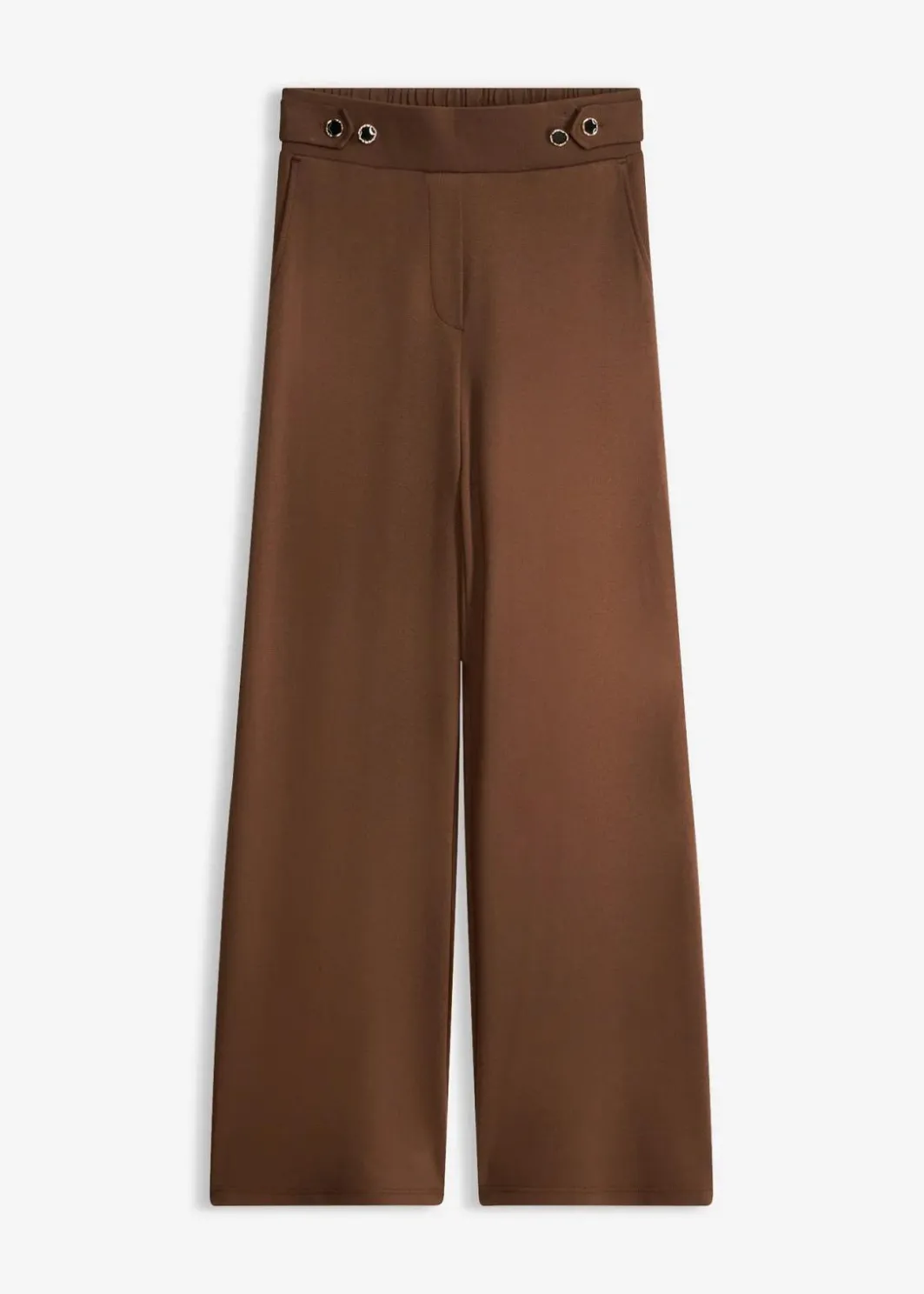 Damen bonprix Hosen|Bekleidung·Kleider|Jersey-Hose mit dekorativem Riegel
