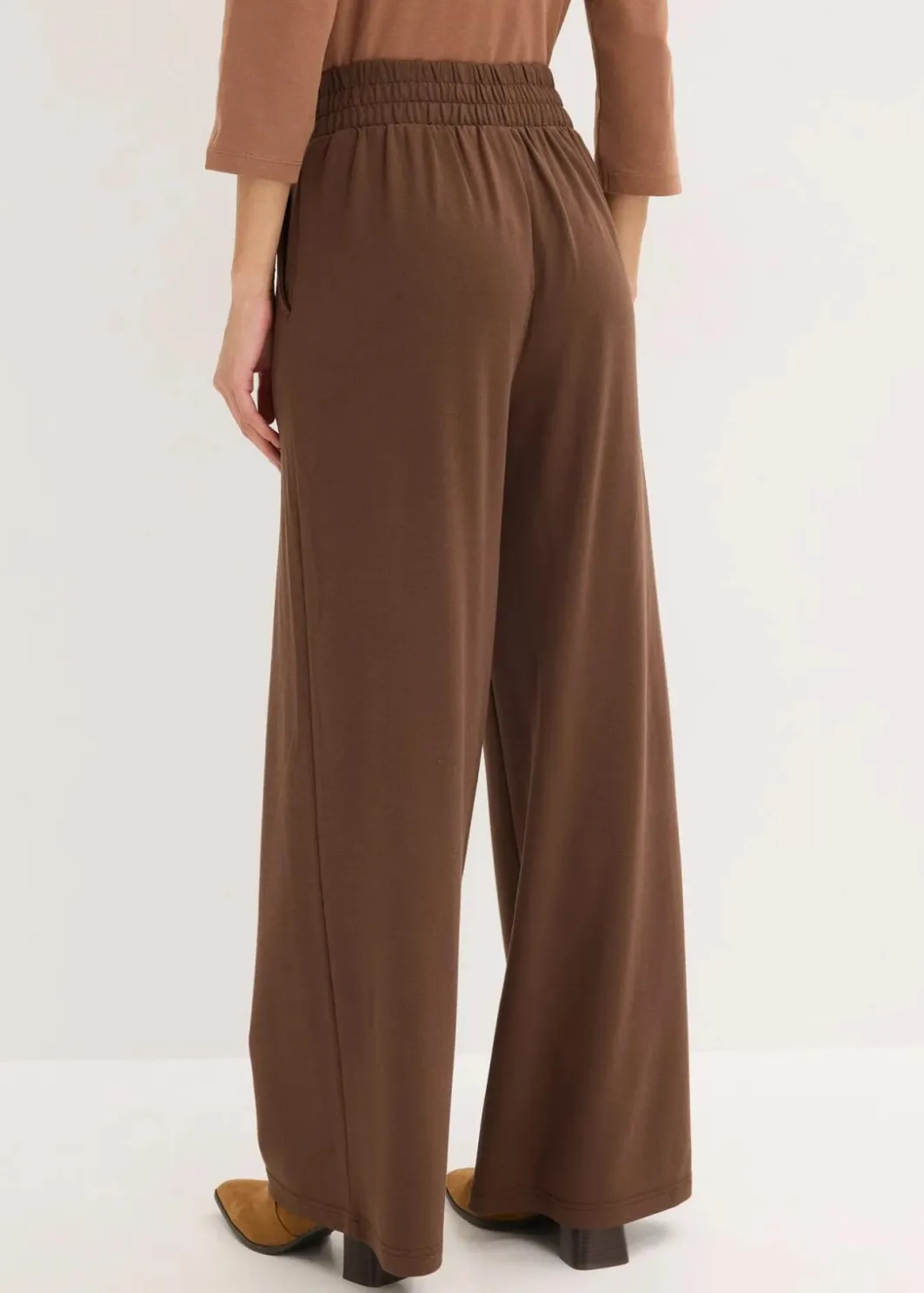 Damen bonprix Hosen|Bekleidung·Kleider|Jersey-Hose mit dekorativem Riegel
