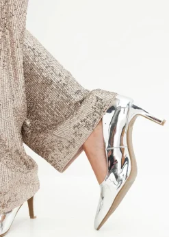 Jersey-Hose mit Pailletten Damen Bekleidung·Kleider|Hosen