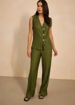 Damen bonprix Bekleidung·Kleider|Hosen|Jersey-Hose mit Plissee