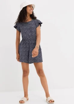 Kinder bonprix Mädchen 9-16 Jahre·Kleider & Jumpsuits|Mädchen 2-8 Jahre·Nachhaltigere Materialien|Jersey-Jumpsuit aus elastischem Bio-Baumwoll-Mix
