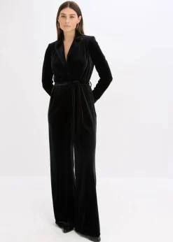 Damen bonprix Bekleidung·Homewear|Jumpsuits|Jersey-Jumpsuit aus fließendem Samt