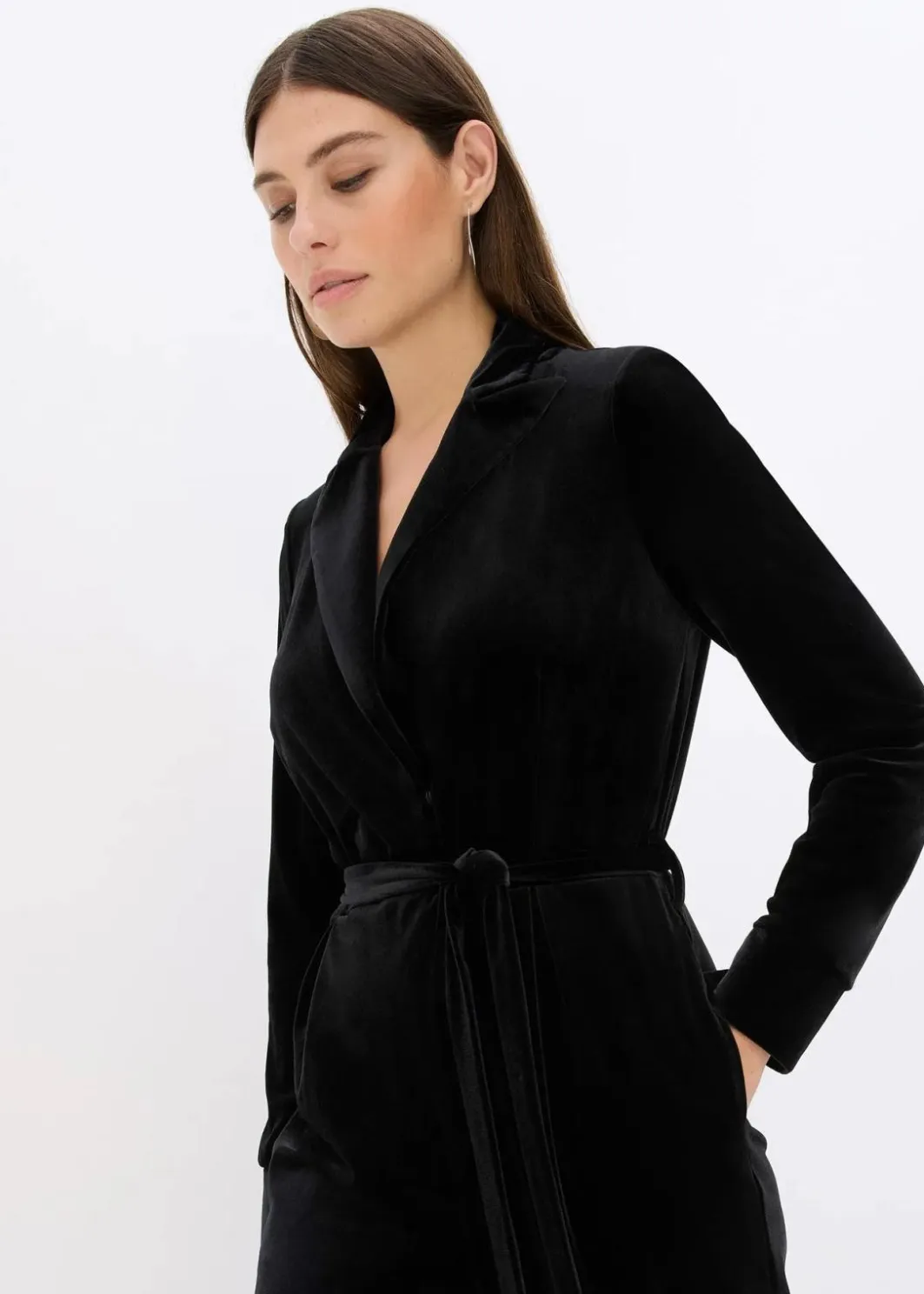 Damen bonprix Bekleidung·Homewear|Jumpsuits|Jersey-Jumpsuit aus fließendem Samt