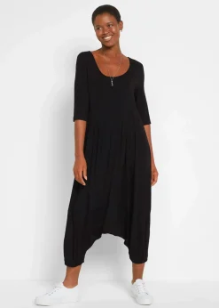 Damen bonprix Bekleidung·Homewear|Jumpsuits|Jersey-Jumpsuit aus fließendem Viskose-Mix
