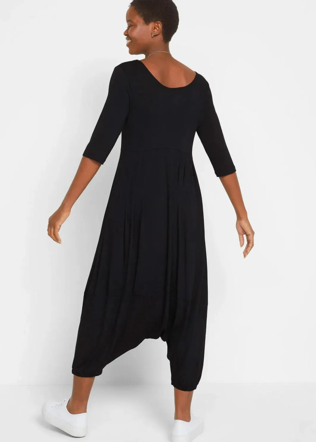 Damen bonprix Bekleidung·Homewear|Jumpsuits|Jersey-Jumpsuit aus fließendem Viskose-Mix