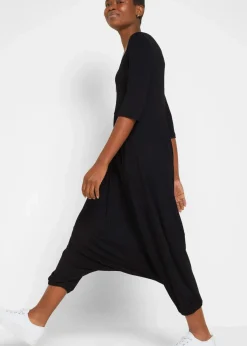 Damen bonprix Bekleidung·Homewear|Jumpsuits|Jersey-Jumpsuit aus fließendem Viskose-Mix