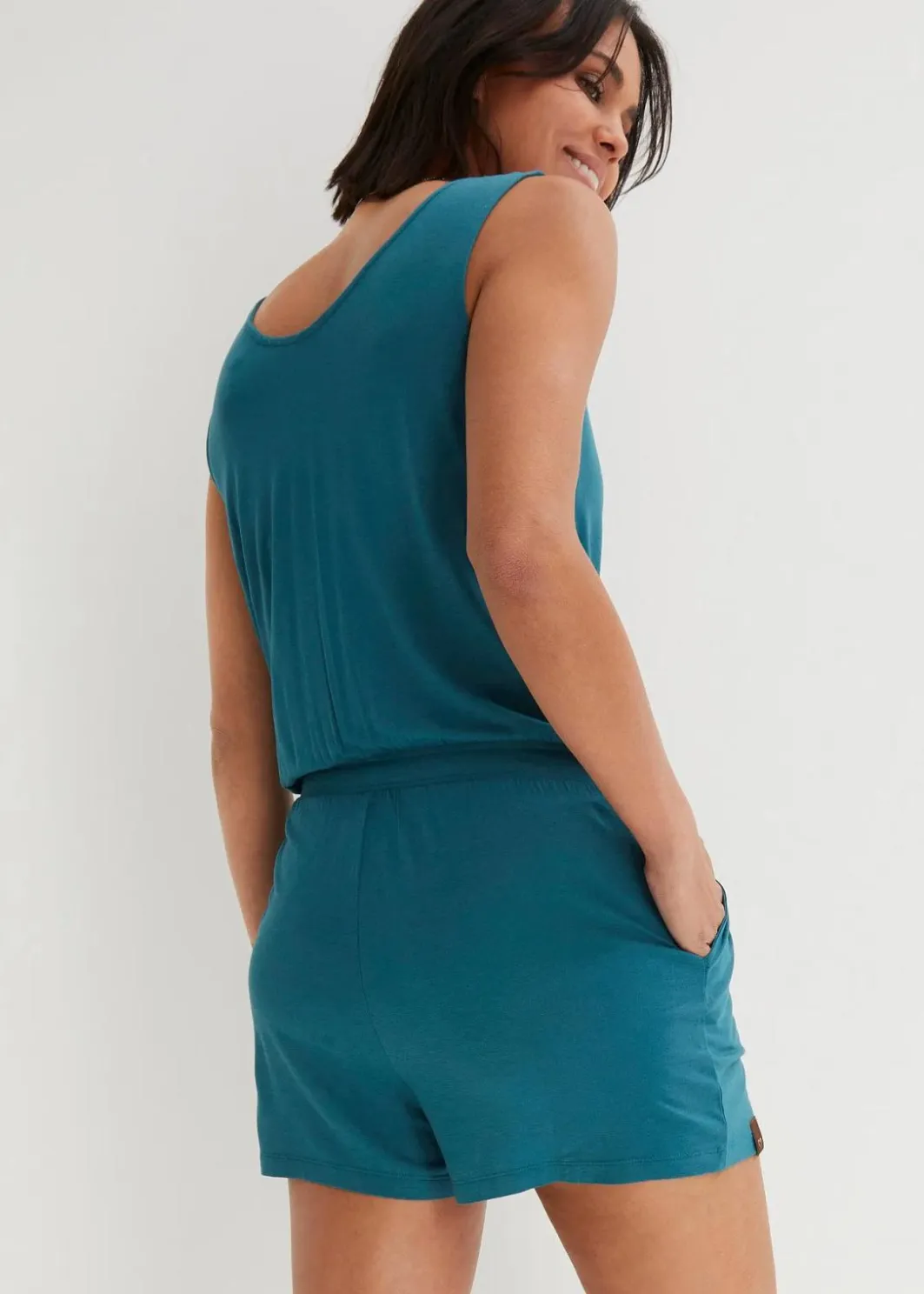 New Jersey-Jumpsuit aus softer Viskose Damen Bekleidung·Homewear|Jumpsuits