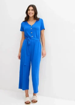 Damen bonprix Jumpsuits|Bekleidung·Homewear|Jersey-Jumpsuit aus Viskose-Mix
