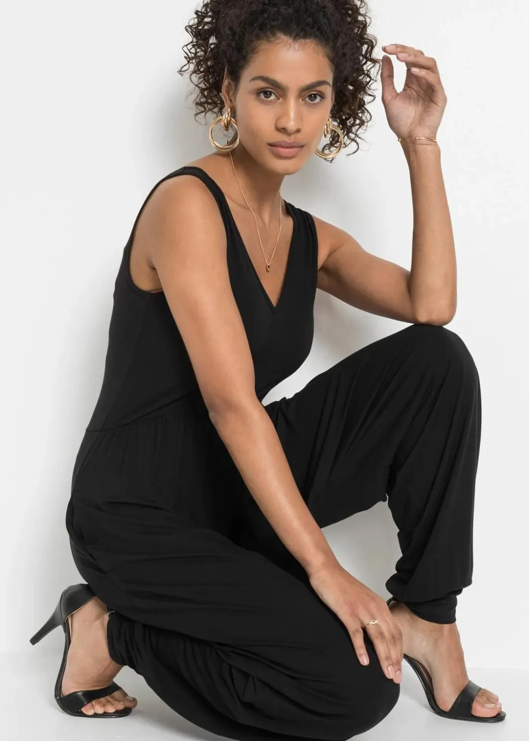 New Jersey-Jumpsuit aus Viskose-Mix Damen Jumpsuits