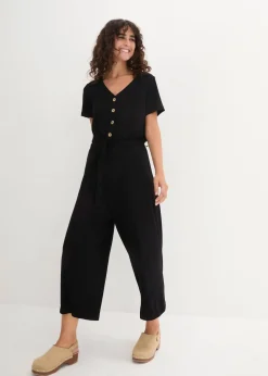 Damen bonprix Bekleidung·Homewear|Jumpsuits|Jersey-Jumpsuit aus Viskose-Mix