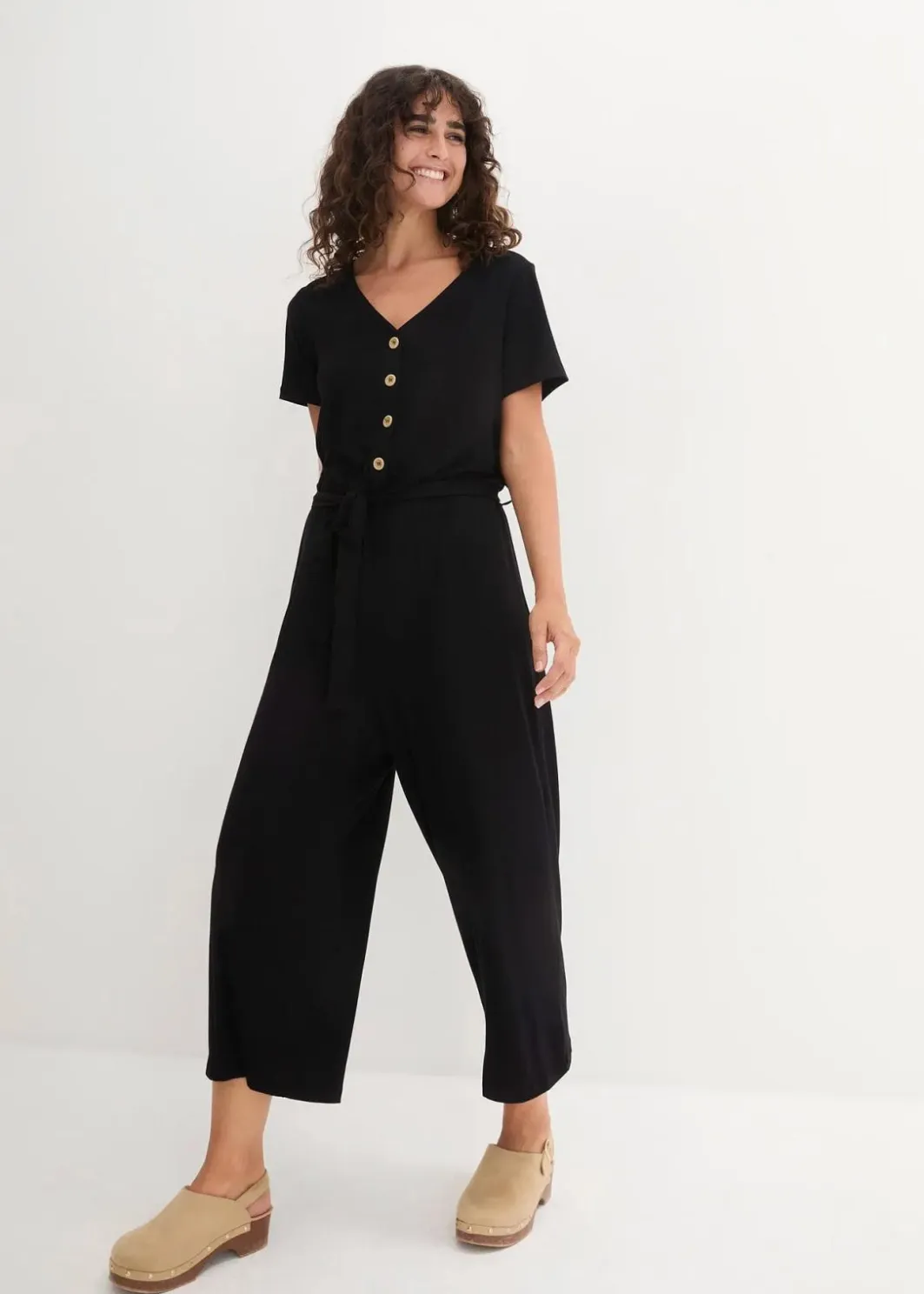 Damen bonprix Bekleidung·Homewear|Jumpsuits|Jersey-Jumpsuit aus Viskose-Mix