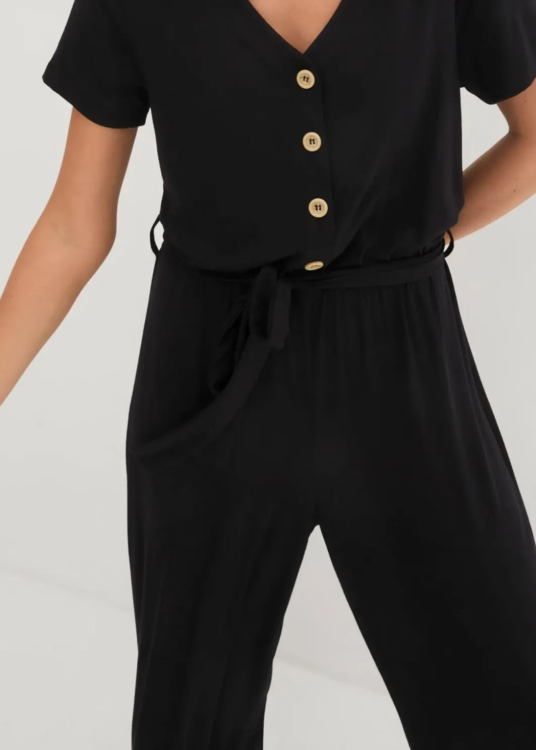 Damen bonprix Bekleidung·Homewear|Jumpsuits|Jersey-Jumpsuit aus Viskose-Mix
