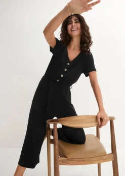 Damen bonprix Bekleidung·Homewear|Jumpsuits|Jersey-Jumpsuit aus Viskose-Mix
