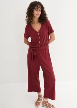 Sale Jersey-Jumpsuit aus Viskose-Mix Damen Jumpsuits|Bekleidung·Homewear