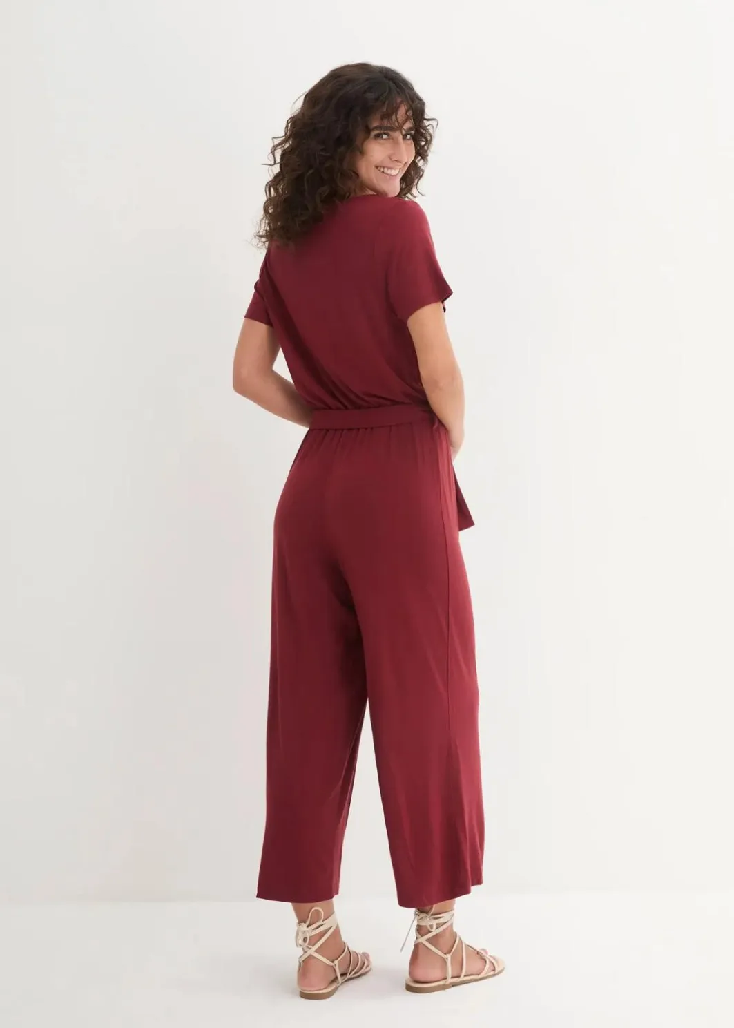 Sale Jersey-Jumpsuit aus Viskose-Mix Damen Jumpsuits|Bekleidung·Homewear