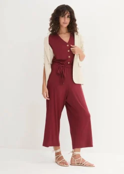 Sale Jersey-Jumpsuit aus Viskose-Mix Damen Jumpsuits|Bekleidung·Homewear