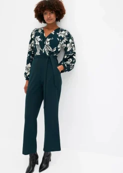 Hot Jersey-Jumpsuit mit Wickeloptik Damen Bekleidung·Homewear|Jumpsuits